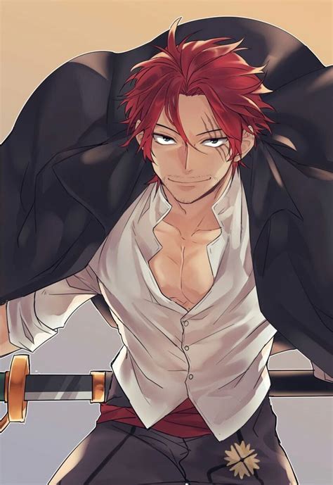 Shanks fan art | One piece | Arte delle anime, Personaggi, Ragazzi anime carini