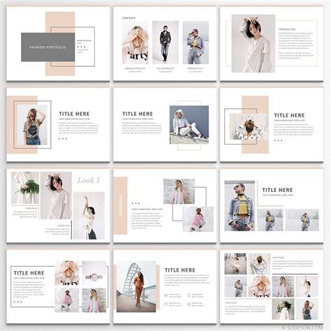 Portfolio PowerPoint Template - PPT to PDF Portfolio - Slideson ...