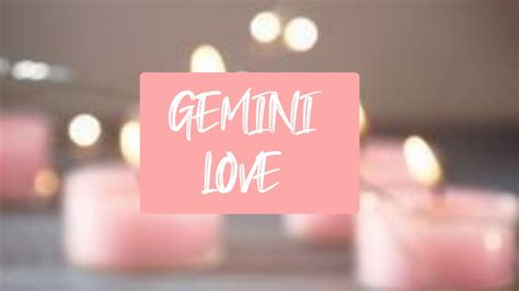 GEMINI ♊️ | LOVE & ROMANCE | TAROT CARD READING ️ - YouTube