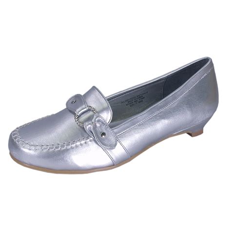 Floral - FLORAL Erica (FT0680) Women Extra Wide Width Loafers Silver 10 ...