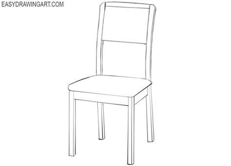 How to Draw a Chair Easy | Chair drawing, Chair, Simple chair design