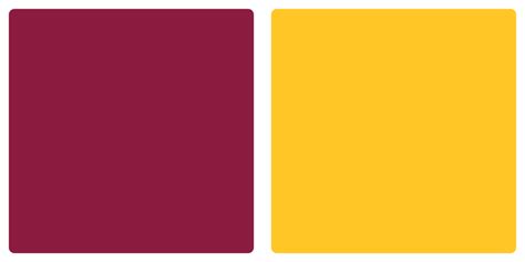 Arizona State Sun Devils Color Codes Hex, RGB, and CMYK - Team Color Codes