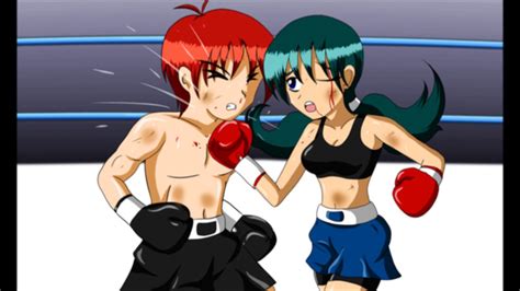 Anime boys VS girls boxing video - YouTube