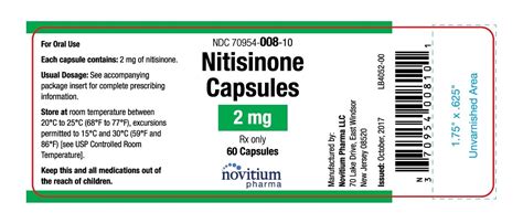 Nitisinone Capsules - FDA prescribing information, side effects and uses