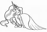 Princess Celestia Coloring Pages  Free Printable For Kids sketch template