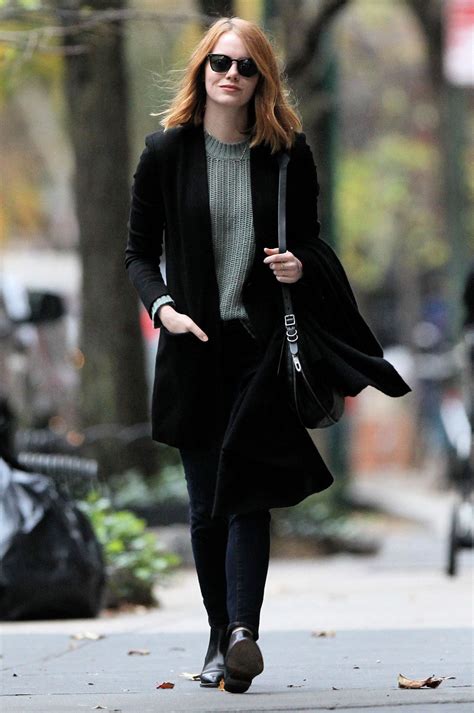 Emma Stone Casual Style - New York City, 11/18/2015 • CelebMafia