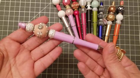 BEADED PENS with quick tutorial - YouTube