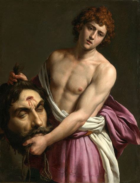 David with the head of Goliath Painting by Alessandro Turchi - Pixels