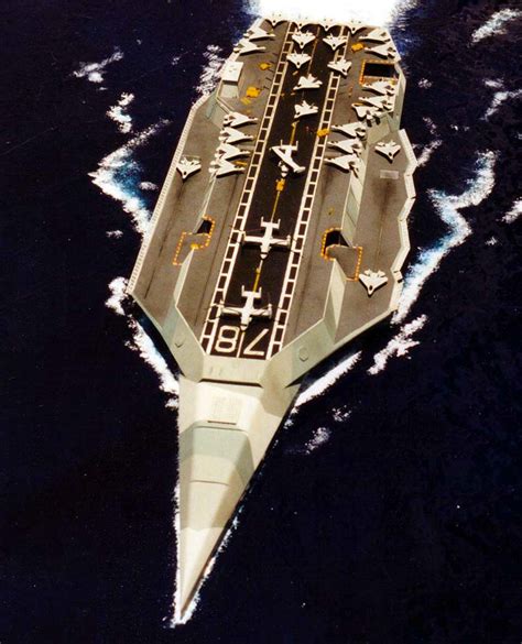 paperhobby: Proposed CVN Concept 1:800, (future stealth carrier)