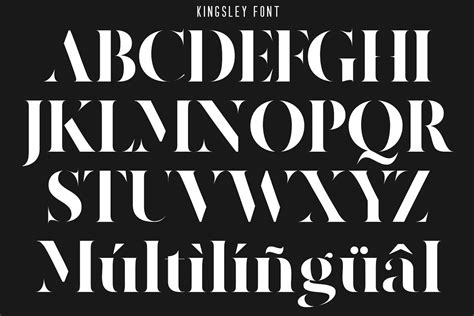 Kingsley Modern Serif Stencil Font - Download Fonts