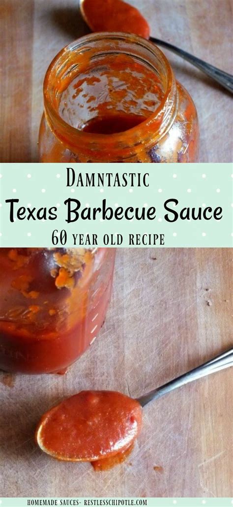 Damntastic Texas Barbecue Sauce | Recipe in 2024 | Barbecue sauce ...