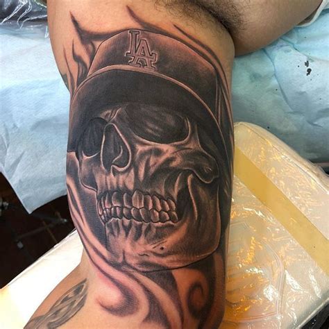 Great skull with cap tattoo by Sysko ! #TattooFiesta #Tattoos #Ink # ...