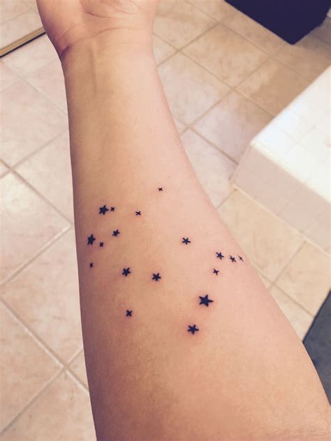 Gemini Constellation Tattoo! It came out beautifully! Line Tattoos, Body Art Tattoos, Small ...