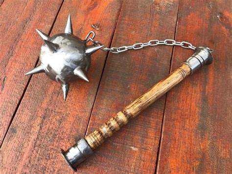 War mace viking mace hand crafted mace mace flail chain | Etsy