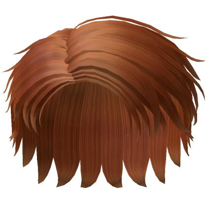 Orange Messy Side Part Hair's Code & Price - RblxTrade
