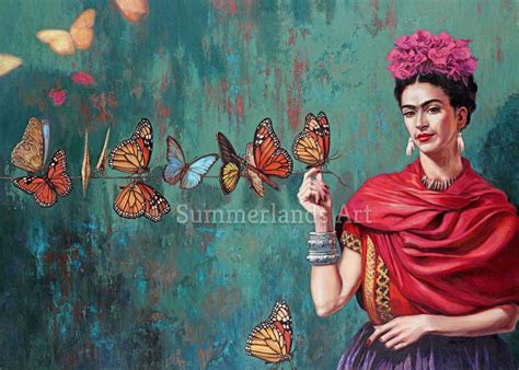 Frida Kahlo Butterfly FINE ART PRINT Beautiful Large Size Rare | Etsy