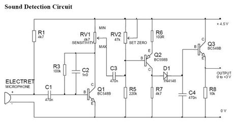 Sound detection circuit diagram | Circuit diagram, Free energy, Detection