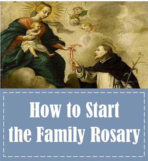 How to Start the Family Rosary | Intentional Catholic Parenting