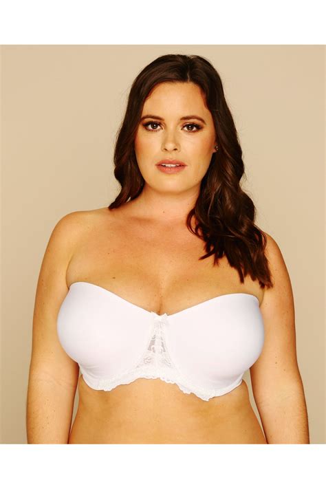 White Multiway Microfibre Lace Bra With Additional Clear Straps