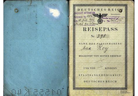 WW2 German Service-Passport - Our Passports