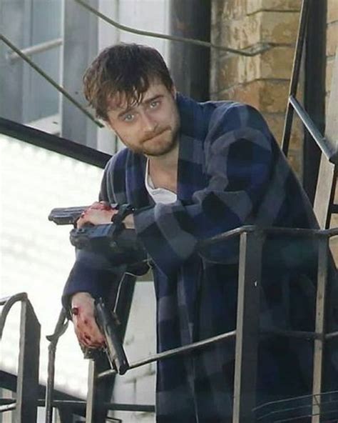 Daniel Radcliffe On The Set Of "Guns Akimbo" Movie | Others