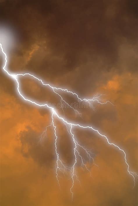 Lightning strike in clouds stock image. Image of abstract - 2093473