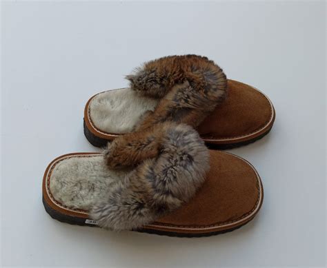 Fur Slipperssheepskin Slippersreal Fur Shoes - Etsy