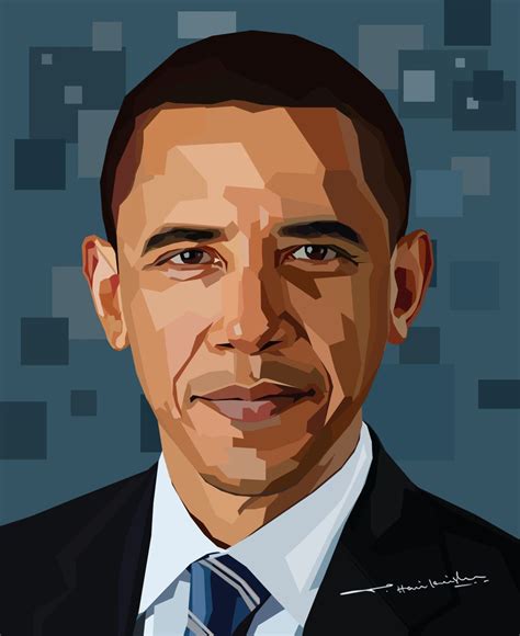 Simple Cartoon Obama Face
