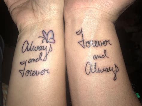 Always and Forever Couple Tattoos