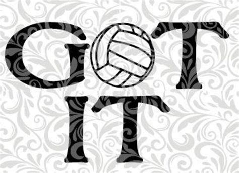 Got It, Volleyball, Bump, Set, Spike, ACE, SVG Cut File - Etsy