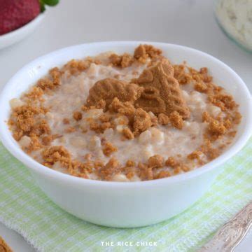 Biscoff Rice Flakes Porridge - The Rice Chick