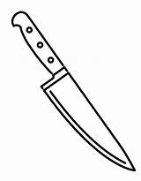 Cooking Knife Colouring Pages Sketch Coloring Page sketch template