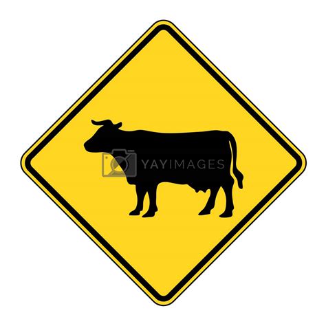 Cattle crossing sign by speedfighter Vectors & Illustrations with Unlimited Downloads - Yayimages