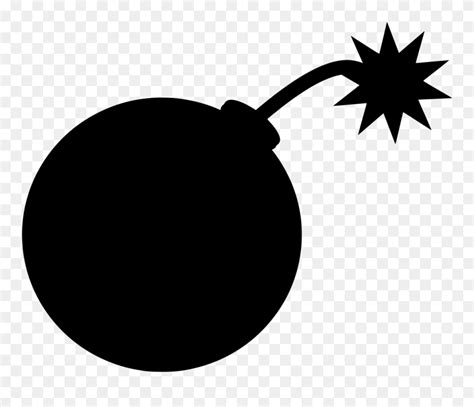 Transparent Explosion Clipart Black And White - Bomb Svg - Png Download (#5592150) - PinClipart