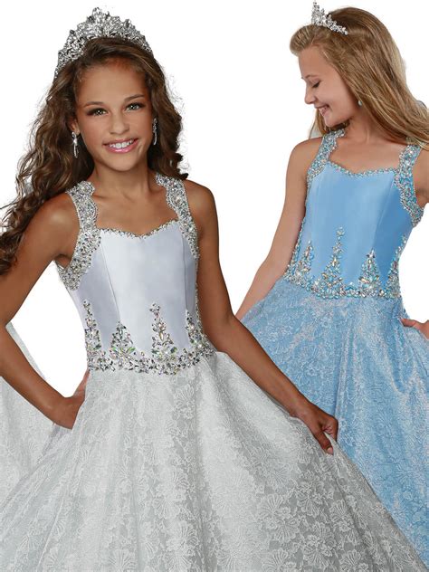 Ball Gown 7920 Ritzee Girls Pageant Dress | PageantDesigns.com