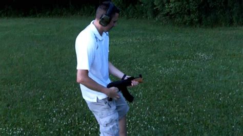 Mini Draco Pistol, Shooting my AK47 Pistol, Bumpfire - YouTube