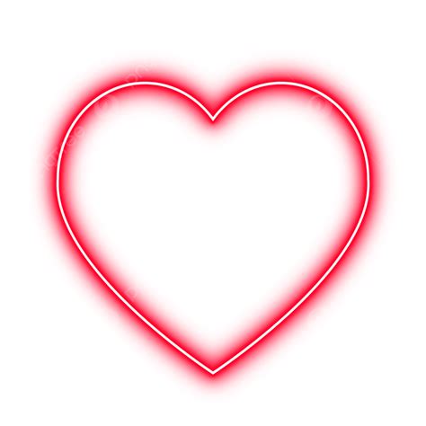 Red Neon Heart Shape Love, Neon Heart, Neon Love, Heart Shape PNG and ...