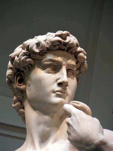 David's head from the original statue by Michelangelo. | Escultura ...