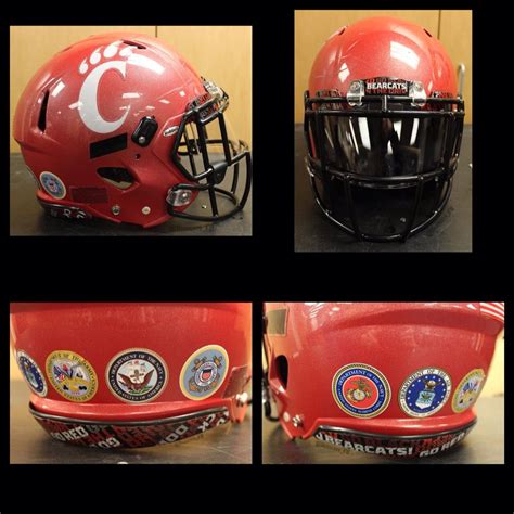 Check out the football helmets the Cincinnati Bearcats football team will wear for the Military ...