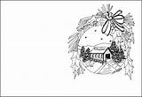 Christmas Card Coloring Pages At GetColoringscom  Free Printable sketch template