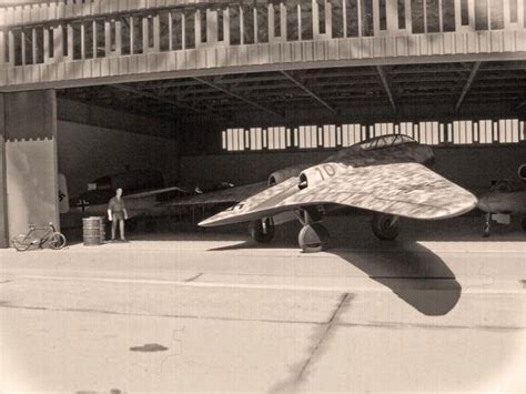 German Horten 229. It was a jet-powered flying wing that was built and ...