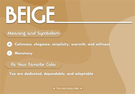 Beige Color Meaning and Symbolism | The Astrology Web