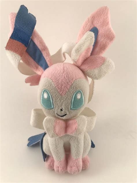 Pokemon Takara Tomy Sylveon Eevee Plush Stuffed Animal Toy 11 ...