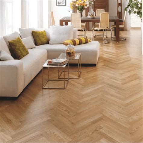 Buy Natural Oak Herringbone - great quality - FloorsDubai.com