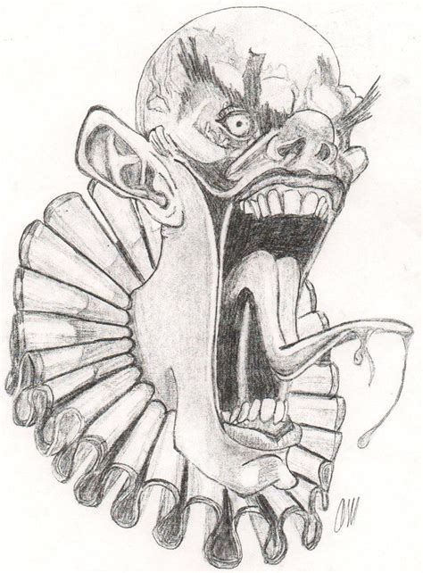 Evil Clown Sketches Tattoo | Scary clown drawing, Scary drawings, Halloween drawings