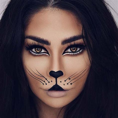 41 Easy Cat Makeup Ideas for Halloween - StayGlam | Cat halloween ...