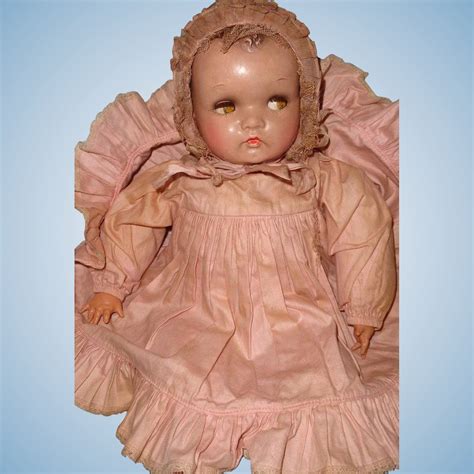 Vintage All Composition Black Baby Doll : HoneyandShars | Ruby Lane
