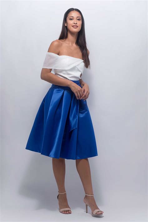 Electric blue puffball skirt - BOUTIQNA