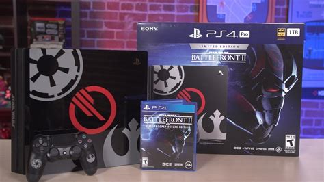 PS4 Pro Star Wars Battlefront 2 Edition Unboxing - YouTube