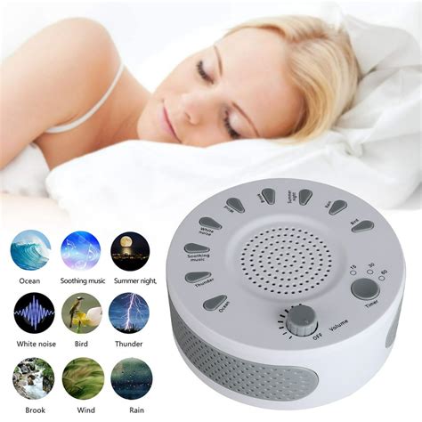 EEEKit White Noise Machine-Sound Machine for Sleeping & Relaxation, 9 HIFI Non-Looping Soothing ...